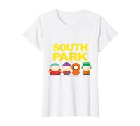 Logo South Park Gang sotto Maglietta, Donna, Bianco, S