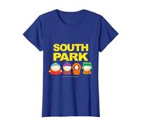 Logo South Park Gang sotto Maglietta, Donna, Blu Reale, XXL