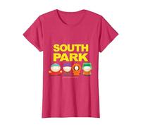 Logo South Park Gang sotto Maglietta, Donna, Rosso mélange, XL