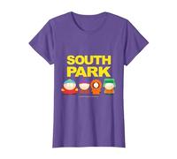 Logo South Park Gang sotto Maglietta, Donna, Viola mélange, 3XL