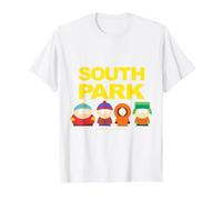 Logo South Park Gang sotto Maglietta, Uomo, Bianco, XXL