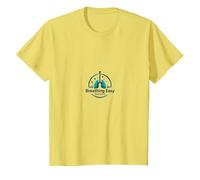 Logo specializzato in Cure respiratorie Breathing Easy Maglietta, Bambini, Limone, 12 Anni