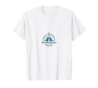 Logo specializzato in Cure respiratorie Breathing Easy Maglietta, Uomo, Bianco, L