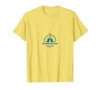 Logo specializzato in Cure respiratorie Breathing Easy Maglietta, Uomo, Limone, L