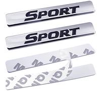 Logo sportivo 3D metallo cromato adesivo laterale per parafango emblema tronco sport distintivo 2pcs