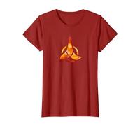 Logo Star Trek Klingon Maglietta, Donna, Mirtillo Rosso, XL