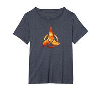Logo Star Trek Klingon Maglietta, Donna Plus-Size, Pervinca, 1X