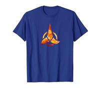 Logo Star Trek Klingon Maglietta, Uomo, Blu Reale, S