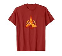 Logo Star Trek Klingon Maglietta, Uomo, Mirtillo Rosso, M