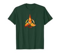 Logo Star Trek Klingon Maglietta, Uomo, Verde Foresta, 3XL
