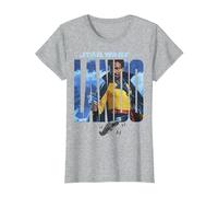 Logo Star Wars Solo Lando Word Fill Maglietta, Donna, Grigio Melange, XL