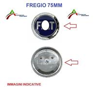 LOGO STEMMA FREGIO ANTERIORE BLU DIAMETRO 75MM COMPATIBILE PER FIAT UNO