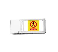 Logo Stuff Only Art Deco Fashion Slim Money Clip Acciaio Titolare Tasca Portafoglio