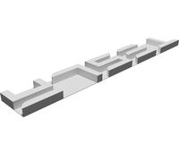 Logo Tesla con Piastra 0.3mm Decorazione Parete Stemma Stampato 3D