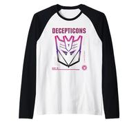 Logo Transformers Decepticons Gen 01 Maglia con Maniche Raglan