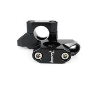 (Logo Tuono V4 nero) Riser manubrio offset da 28 mm 1 1/8 Fat Bar Back Move Riser per Aprilia