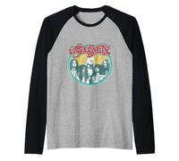 Logo Ufficiale Aerosmith Get A Grip Maglia con Maniche Raglan