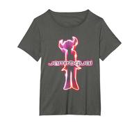 Logo Ufficiale Jamiroquai Neon Maglietta, Donna Plus-Size, Asfalto, 1X