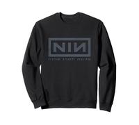 Logo Ufficiale Nine inch Nails Nero su Nero Felpa