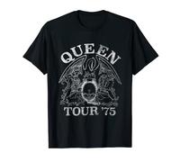 Logo ufficiale Queen Tour 75 Crest Maglietta