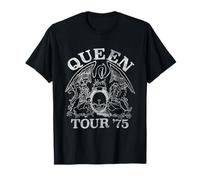 Logo ufficiale Queen Tour 75 Crest Maglietta Maglietta