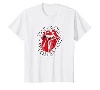 Logo Ufficiale The Rolling Stones HD Maglietta, Bambini, Bianco, 6 Anni