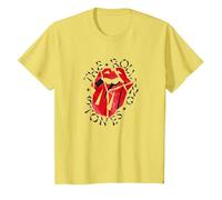 Logo Ufficiale The Rolling Stones HD Maglietta, Bambini, Limone, 6 Anni