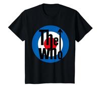 Logo Ufficiale The Who Classic Target Maglietta, Bambini, Nero, 3 Anni