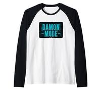 Logo Vibrante modalità Demone Maglia con Maniche Raglan