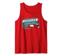 Logo Vintage in Gomma alla Menta Verde di Kevin Smith Clerks 3 Chewlie Canotta