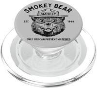 Logo vintage Smokey Bear Solo tu puoi prevenire gli incendi PopSockets PopGrip per MagSafe
