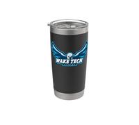Logo Wake Tech Eagles Wake Tech Community College Bicchiere termico in acciaio inox doppia parete