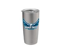 Logo Wake Tech Eagles Wake Tech Community College Bicchiere termico in acciaio inox doppia parete