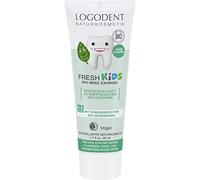 LOGODENT - Crema cosmetica naturale FRESH per bambini, gel di menta bio, per denti sani e forti, per latte e bambini, privo di fluoro sintetico, vegano, 3 x 50 ml
