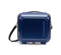 Mandarina Duck Logoduck+ Metal Borsa per cosmetici blu scuro, policarbonato, 29 x 27 x 17cm