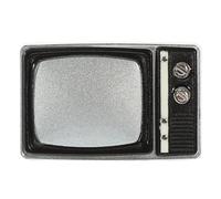 LOGOFUN Casa delle bambole Modello TV Mini Vintage Televisione Modello TV Miniatura Retro Prop per Casa delle Bambole Soggiorno Mobili Accessori - Marrone Chiaro …