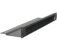 LOGON RAO210BL porta accessori Pannello di gestione del cavo (1U 19 L BENT, BRUSHED CABLE - ORGANIZER PANEL BLACK - Warranty: 6