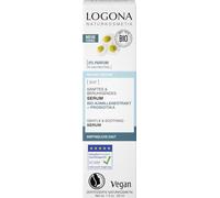 LOGONA Naturkosmetik PUR, siero delicato e lenitivo, estratto di camomilla biologico e probiotici, idratante per pelli sensibili, siero vegano, 30 ml