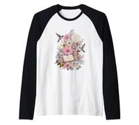 Logopedia Floreale Insegnante Colibrì Aula ABC Maglia con Maniche Raglan