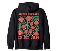 Logopedia My Jam Carino SLP Fragola Felpa con Cappuccio