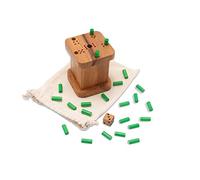 LOGOPLAY 6 Out, Sei Out, Via Con Il Sei, Perché Sono Sempre Io, 6 Way, Gioco di Dadi In Una Bella Scatola da Gioco In Pregiato Legno Di Samena (Marrone Verde)