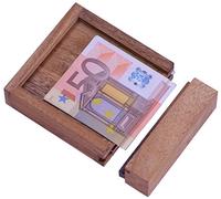 LOGOPLAY Money - La cassaforte per banconote - per regali di denaro in una bella confezione - scatola dei trucchi - gioco di pensiero - gioco di puzzle - gioco di pazienza - gioco di logica in legno