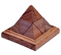 LOGOPLAY Punta Piramide - Puzzle 3D - Gioco di Pensiero e Pazienza - Logica in Legno
