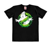 Logoshirt®️ Acchiappafantasmi I Ghostbusters I Slime Logo I Maglia I T-Shirt Stampate I Cotone bio I Bambini I Ragazzo I Manica Corta I Nero I Design Originale su Licenza I Taglia 7-8 Anni