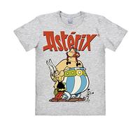 Logoshirt® Asterix I Asterix e Obelix I Maglietta I T-Shirt Stampate I Donna e Uomo I Grigio Melange I Design Originale su Licenza I Taglia XL