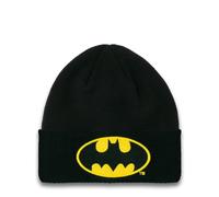Logoshirt Berretto Batman Logo - Capello DC Comics - Il Supereroe - Ricamato - Beanie Originale Nero - Design Originale Concesso su Licenza