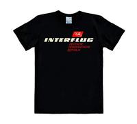 Logoshirt - Compagnia Aerea - Interflug DDR - T-Shirt Uomo - Nero - Design Originale Concesso su Licenza, Taglia XL