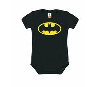 Logoshirt® DC Comics - Batman Logo I Baby Body - Tutina neonata I Nero I Design Originale Concesso su Licenza, Taglia 74-8