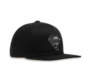 Logoshirt®️ DC Comics I Superman I Logo Nero I Cappelino Snapback per Bambino I Ragazze e Ragazzi I Ricamo 3D I Design Originale Concesso su Licenza