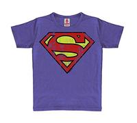 Logoshirt®️ DC Comics - Superman Logo I T-Shirt - Maglia per Bambini I Blu I Design Originale Concesso su Licenza, Taglia 2-3 Anni